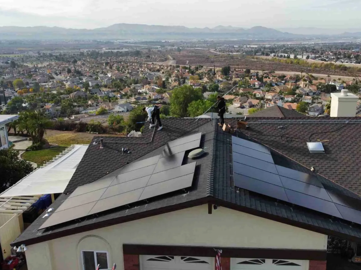 Completed American Solar Association installation 2