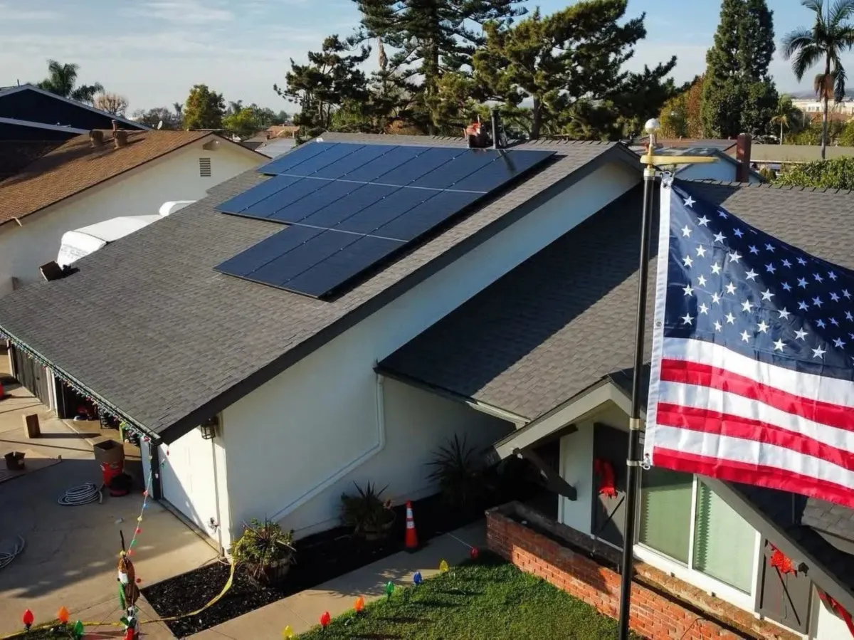Completed American Solar Association installation 1